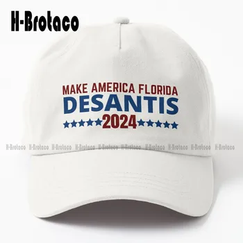 Desantis 2024 Make America Florida Dad Hat Новые Приталенные шляпы для мужчин, шляпы дальнобойщиков в стиле хип-хоп, Регулируемые солнцезащитные шляпы для уличного скейтборда