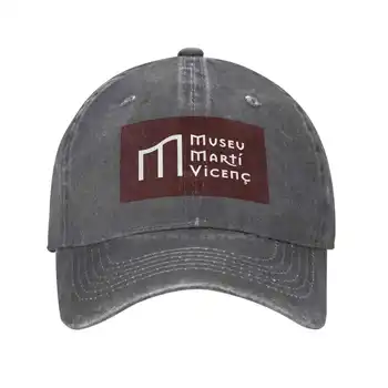 Джинсовая кепка с логотипом Museu Marti Vicenc, бейсбольная кепка, вязаная шапка