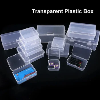 Прозрачная пластиковая коробка, футляр для хранения ювелирных изделий, Упаковочные коробки для хранения, Серьги, бусы, 3D картины, коробка для мелочей, Отделочный материал