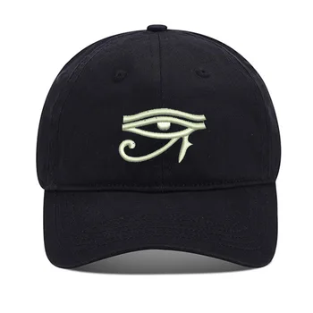 Бейсбольная кепка Lyprerazy Eye of Horus Бейсбольная кепка с вышивкой Унисекс из промытого хлопка, Регулируемая кепка с вышивкой