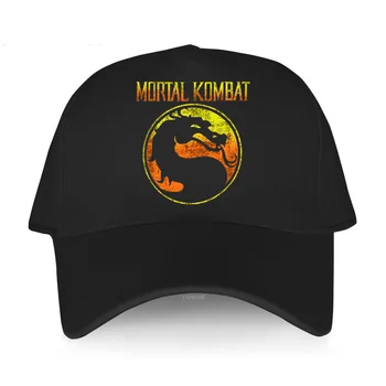 Новейшая мужская Бейсболка Basebll, Повседневная взрослая однотонная шляпа с коротким козырьком, Логотип Mortal Kombat, Модная Кепка для женщин, Популярные Регулируемые Шляпы
