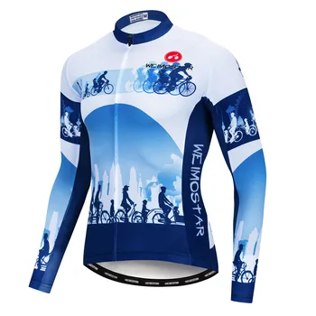 2022, велосипедная майка, Мужская майка для горных велосипедов, осенняя велосипедная рубашка MTB, блузка для шоссейных гонок с длинным рукавом, Топ-рубашки, осенний синий череп