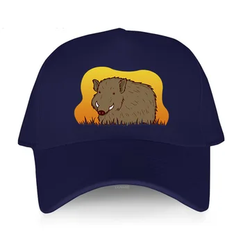 Модная мужская бейсболка с креативным принтом, винтажная кепка с изображением дикого кабана, свиньи, зоопарка, парка животных, джунглей, хлопковая солнцезащитная шляпа для рыбалки