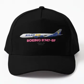 Boeing B747 8F Atlas Air Бейсбольная Кепка Женская Шапка Летняя Солнцезащитная Мужская Кепка Сплошной Цвет Открытый Черный Весна
 Спорт