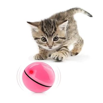 Электрический мяч для кошек, игрушки с автоматическим катанием, умные кошки, интерактивная игрушка для дрессировки домашних животных, самодвижущийся котенок, играющий в помещении