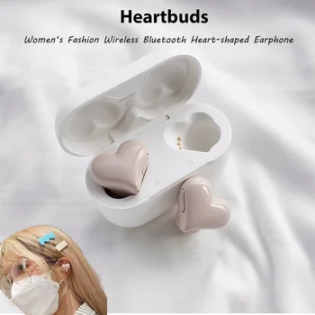 Новые беспроводные наушники Heartbuds TWS, наушники Bluetooth-гарнитура Heartbuds, женские модные игровые студенческие наушники, подарок для девочки