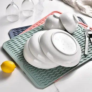 Теплоизоляция Легко моющаяся кухонная посуда, плита, Сливной коврик для защиты от ожогов, предметы домашнего обихода