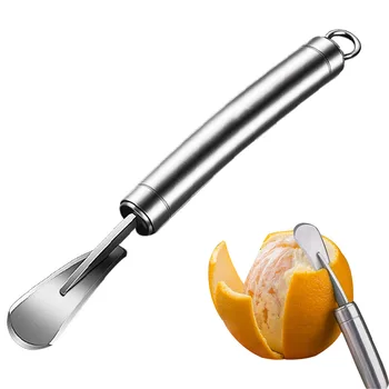 Овощечистка для апельсинов Из нержавеющей стали, Лимонно-апельсиновая Овощечистка, практичный Нож для открывания фруктов и грейпфрутов, кухонные приспособления для домашнего использования
