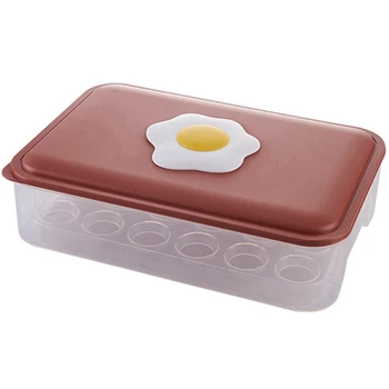 Кухонный ящик для хранения свежих яиц в холодильнике с крышкой, решетка для защиты от выпадения утиных яиц