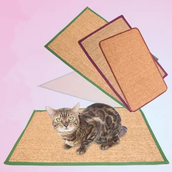 Коврик для когтеточки для кошек из натурального сизаля, коврик для кошачьего туалета, защита мебели, доска для царапин для кошек
