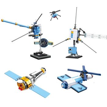 Модель космического корабля Galaxy Exploration, строительные блоки с фигурками астронавтов, кирпичи, развивающие игрушки для детей, подарки на день рождения
