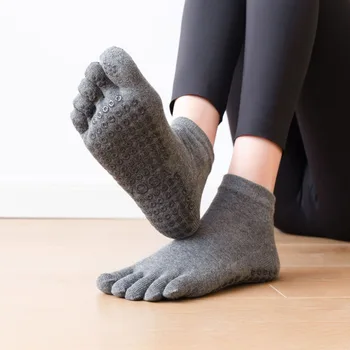 Спортивные носки для ног, носки для фитнеса в помещении, носки из чистого хлопка 