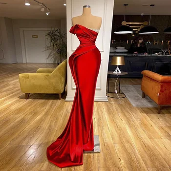Sharon Said Вечерние платья Dubai Red Mermaid с открытыми плечами, длинные Элегантные женские вечерние платья для свадебных вечеринок, платья для выпускного вечера, платья для гала-концерта SS405
