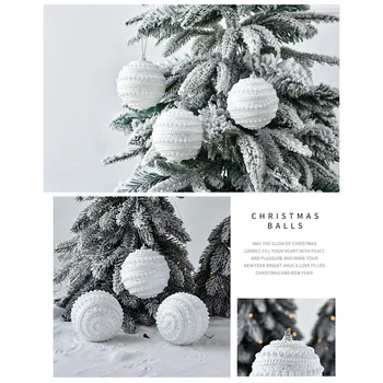 Украшение для Рождественской елки, Рождественский шар, Цветной шар, обмакнутый в пудру, Шар, Рождественские украшения, Подвесной шар, Рождественские украшения