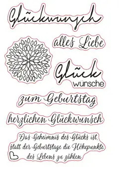 Немецкие слова Прозрачный силиконовый штамп / печать для скрапбукинга своими руками / фотоальбома Декоративные листы с прозрачными штампами A878