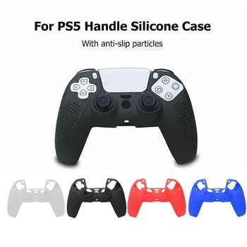 Противоскользящий Силиконовый Чехол для Sony PlayStation Dualshock 5 PS5 Controller Case Thumb Stick Grip Cap для DualSense