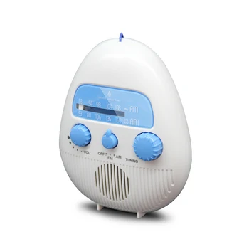 МИНИ-водонепроницаемый радиоприемник для душа, Подвесной музыкальный радиоприемник в ванной, многополосный FM / AM, мощные динамики с радиоуправлением