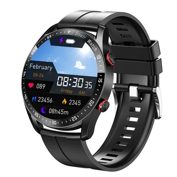 Смарт-часы с Bluetooth для вызова, мужские водонепроницаемые спортивные фитнес-трекеры, погодный дисплей, вызов с полным сенсорным набором, умные часы для мужчин