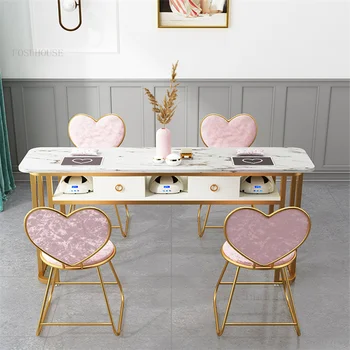 Скандинавский Маникюрный стол и набор стульев Простая мебель для салона красоты Японский Одноместный Двухместный Маникюрный стол Профессиональный маникюрный стол