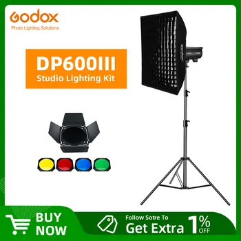 Godox DP600III 600W GN106 2.4G Встроенная Студийная Стробоскопическая Вспышка X System для Фотосъемки Flashligh