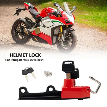 Для мотоцикла Ducati Panigale V4/S 2018 2019 2020 2021 6 цветов Алюминиевый комплект замка шлема Крепление Крючок Боковая защита от кражи