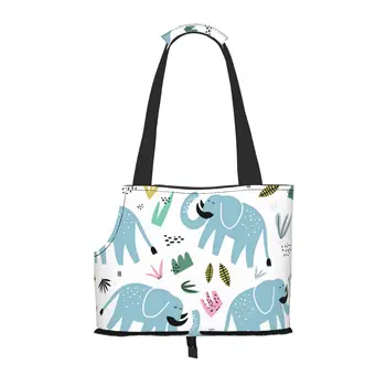 Милая сумка-переноска для собаки-слона с карманом и страховочным тросом, мягкая переноска для маленьких собак для домашних животных, сумка-тоут для покупок на открытом воздухе