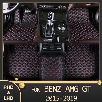 Автомобильные коврики MIDOON для BENZ AMG GT C190 (Два сиденья) 2015 2016 2017 2018 2019 Пользовательские автоматические Накладки для ног автомобильный ковер