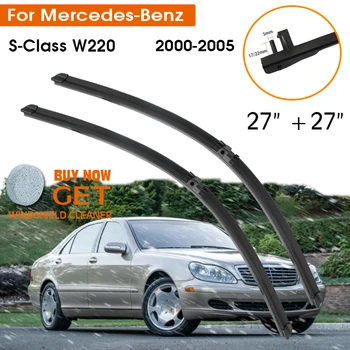 Автомобиль Для Mercedes-Benz S-Class W220 2000-2005 Резина Для Лобового Стекла Силиконовая Заправка Стеклоочистителя Переднего Стекла 27 