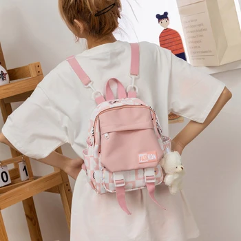 Маленький женский рюкзак, милые многофункциональные школьные сумки двойного назначения для девочек-подростков, студенческие кавайные мини-рюкзаки для путешествий, рюкзак