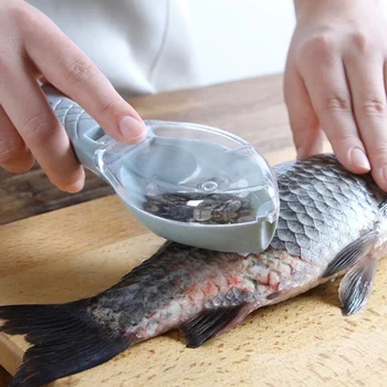 Пластиковое устройство для выскабливания рыбы, инструмент для чистки, скребок для рыбьей кожи, овощечистка, инструменты для приготовления пищи на домашней кухне