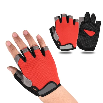 Велосипедные перчатки для мужчин, женские противоскользящие перчатки для верховой езды на половину пальца, спортивные перчатки на открытом воздухе, дышащие перчатки для велосипеда