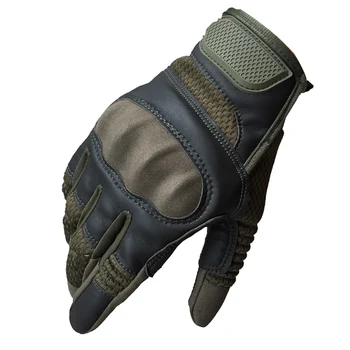 Тактические перчатки из искусственной кожи с сенсорным экраном, жесткая перчатка на весь палец, армейские военные перчатки для страйкбола, мужские мотоциклетные рукавицы для вождения в страйкбол
