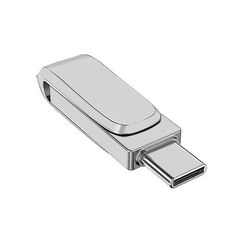 Typec PenDrive Высокоскоростной USB Флэш-накопитель OTG Pen Drive 64 гб 32 гб USB-накопитель 16 гб Поворотный Флеш-накопитель с бесплатным Пользовательским Логотипом 128 ГБ