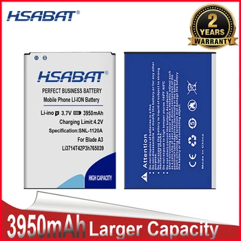 HSABAT Аккумулятор большей емкости 3950 мАч Li3714T42P3h765039 для ZTE Blade A3 Battery T220 AF3 T221 A5 AF5