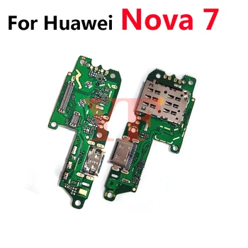USB Порт Зарядное Устройство Док-станция Разъем Зарядная Плата Гибкий Кабель Для Huawei Nova 7 2 2S 3 3i 3e 4 4e 5 5i 6 Pro Plus P20 P30 Lite