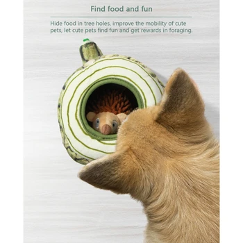 Интерактивные игрушки для собак, пищащие плюшевые животные, прочная мягкая игрушка для жевания для маленьких и средних собак Animals-shape 090C