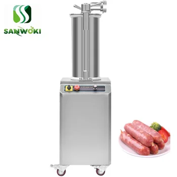 Гидравлический автоматический инжектор для быстрого приготовления мяса для сосисок объемом 35 л, наполнитель для начинки для сосисок из клейкого риса, машина для приготовления сосисок, машина для начинки свинины