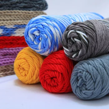 100 г вязаной шерстяной пряжи, высококачественный Мягкий теплый свитер ручной вязки, шарф, шапка, детское одеяло для сна, Цветная пряжа Оптом