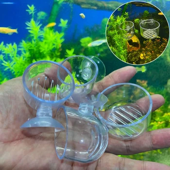 Акриловый прозрачный аквариум для кормления рыб Стеклянная чашка Украшение аквариума Подвесной цилиндр для посадки воды Аксессуары для аквариума