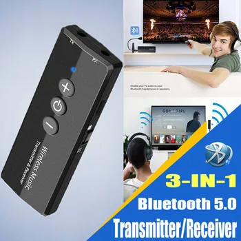 VIKEFON 3 В 1 Bluetooth Приемник Передатчик Стерео Bluetooth 5.0 4.2 Аудио AUX 3,5 мм Разъем для телевизора ПК Автомобильный комплект Беспроводной адаптер