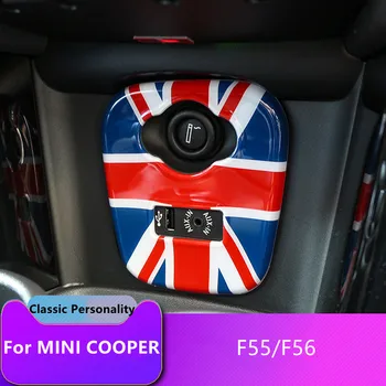 Интерьер автомобиля для MINI Cooper F56 F55 Аксессуары Панель прикуривателя USB Декоративная крышка Наклейки для F55 MINI F56 Наклейки