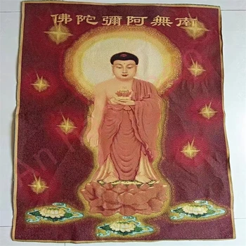 Религиозная Танка, вышитая парчовая роспись, Царь Тибета Бодхисаттва, изысканное украшение дома, благоприятный