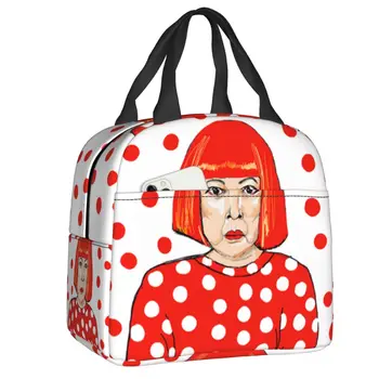 Яей Кусама, Абстрактное искусство, Изолированная сумка для ланча для женщин, Сменный холодильник, Термос для ланча, детские сумки для школьной работы, сумки для еды